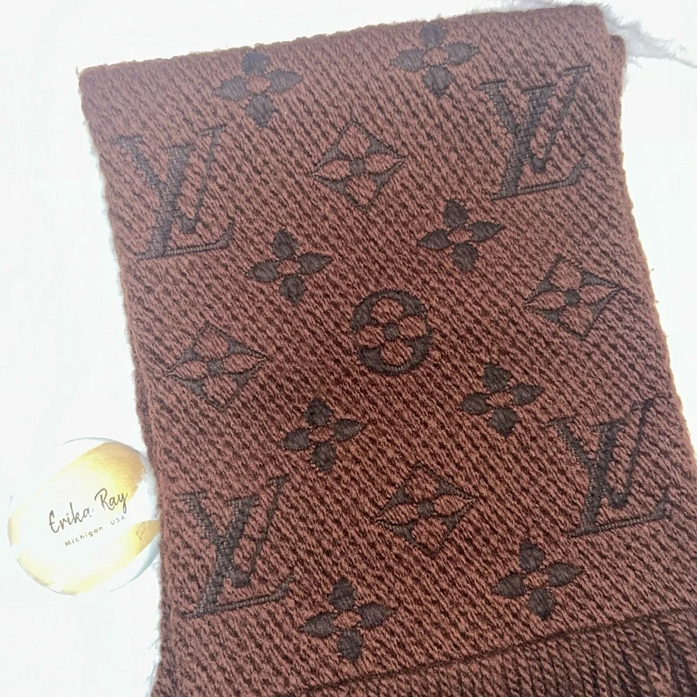 Louis Vuitton Brown Logomania‎ Scarf